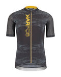 KARPOS Cyklistický dres s krátkým rukávem - GREEN FIRE - černá/žlutá
