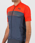 KARPOS Cyklistický dres s krátkým rukávem - GREEN FIRE - červená/šedá