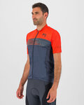 KARPOS Cyklistický dres s krátkým rukávem - GREEN FIRE - červená/šedá