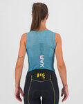 KARPOS Cyklistický dres bez rukávů - VERVE MESH - světle modrá