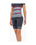 KARPOS Cyklistické kalhoty krátké bez laclu - VERVE EVO W - modrá/růžová