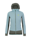KARPOS Cyklistická zateplená bunda - LAVAREDO WINTER W - modrá/zelená