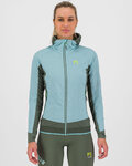 KARPOS Cyklistická zateplená bunda - LAVAREDO WINTER W - modrá/zelená