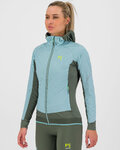 KARPOS Cyklistická zateplená bunda - LAVAREDO WINTER W - modrá/zelená