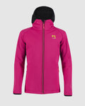 KARPOS Cyklistická větruodolná bunda - LAVAREDO WINTER KIDS - růžová/černá