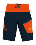 KARPOS Cyklistické kalhoty krátké bez laclu - VAL DI DENTRO - modrá/oranžová
