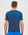 KARPOS Cyklistické triko s krátkým rukávem - LAVAREDO ULTRA - černá/modrá