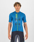 KARPOS Cyklistický dres s krátkým rukávem - VAL VIOLA - modrá/zelená