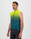KARPOS Cyklistický dres bez rukávů - VAIL VIOLA  - žlutá/zelená