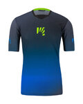 KARPOS Cyklistický dres s krátkým rukávem - VAL DI DENTRO - modrá/černá