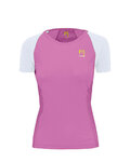 KARPOS Cyklistické triko s krátkým rukávem - LAVAREDO EVO W - růžová/bílá