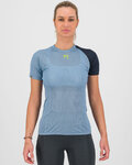 KARPOS Cyklistické triko s krátkým rukávem - DINAMICO OCTA W - modrá
