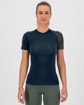 KARPOS Cyklistické triko s krátkým rukávem - DINAMICO MERINO 130 W - modrá/černá