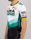 SPORTFUL Cyklistický dres s krátkým rukávem - BOMBER BORA - bílá/zelená