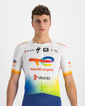 SPORTFUL Cyklistický dres s krátkým rukávem - TOTAL ENERGIES BOMBER - bílá/vícebarevná