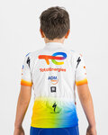 SPORTFUL Cyklistický dres s krátkým rukávem - TOTAL ENERGIES KIDS - bílá/vícebarevná