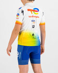 SPORTFUL Cyklistický dres s krátkým rukávem - TOTAL ENERGIES KIDS - bílá/vícebarevná