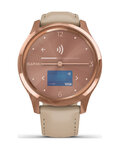 GARMIN chytré hodinky - VIVOMOVE LUXE 18K ROSE GOLD - růžová/zlatá/béžová