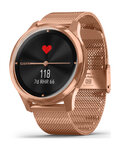 GARMIN chytré hodinky - VIVOMOVE LUXE 18K ROSE GOLD - růžová/zlatá
