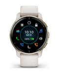 GARMIN chytré hodinky - VENU 2 PLUS - ivory/zlatá