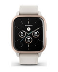 GARMIN chytré hodinky - VENU SQ 2 MUSIC - ivory