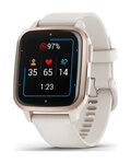 GARMIN chytré hodinky - VENU SQ 2 MUSIC - ivory