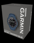 GARMIN chytré hodinky - INSTINCT CROSSOVER SOLAR - modrá