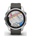 GARMIN chytré hodinky - FENIX 7S PRO SOLAR - antracitová/stříbrná