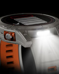 GARMIN chytré hodinky - FENIX 7 PRO SAPPHIRE SOLAR - šedá/oranžová