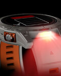 GARMIN chytré hodinky - FENIX 7 PRO SAPPHIRE SOLAR - šedá/oranžová