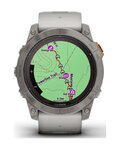 GARMIN chytré hodinky - FENIX 7X PRO SAPPHIRE SOLAR - šedá/oranžová