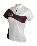 HAVEN Cyklistický dres s krátkým rukávem - COMTESS - bílá/černá