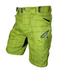 HAVEN Cyklistické kalhoty krátké bez laclu - CUBES II - žlutá