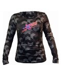 HAVEN Cyklistický dres s dlouhým rukávem letní - PEARL NEO LONG - černá/růžová