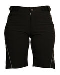 HAVEN Cyklistické kalhoty krátké bez laclu - SINGLETRAIL WMS - černá