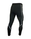 HAVEN Cyklistické kalhoty dlouhé bez laclu - ISOLEERA - černá/bílá