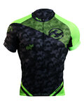 HAVEN Cyklistický dres s krátkým rukávem - SINGLETRAIL - černá/zelená