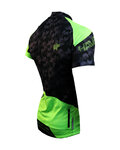 HAVEN Cyklistický dres s krátkým rukávem - SINGLETRAIL - černá/zelená