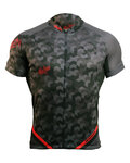 HAVEN Cyklistický dres s krátkým rukávem - SINGLETRAIL - červená/černá