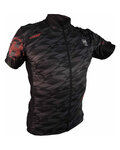HAVEN Cyklistický dres s krátkým rukávem - SKINFIT - černá/červená