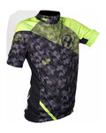 HAVEN Cyklistický dres s krátkým rukávem - SINGLETRAIL KID - černá/zelená