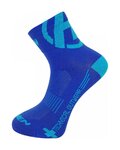 HAVEN Cyklistické ponožky klasické - LITE SILVER NEO 2PAK - modrá