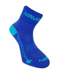 HAVEN Cyklistické ponožky klasické - LITE SILVER NEO 2PAK - modrá
