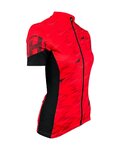 HAVEN Cyklistický dres s krátkým rukávem - SKINFIT NEO WOMEN - červená/černá
