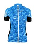 HAVEN Cyklistický dres s krátkým rukávem - SKINFIT NEO WOMEN - modrá/bílá