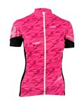 HAVEN Cyklistický dres s krátkým rukávem - SKINFIT NEO WOMEN - růžová/bílá