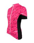 HAVEN Cyklistický dres s krátkým rukávem - SKINFIT NEO WOMEN - růžová/bílá