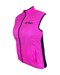 HAVEN Cyklistická vesta - FEATHERLITE BREATH - růžová/černá
