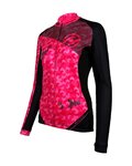 HAVEN Cyklistický dres s dlouhým rukávem zimní - STRATO - růžová