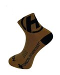 HAVEN Cyklistické ponožky klasické - LITE SILVER NEO 2PAK - hnědá